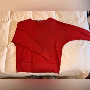 Cozy Red Crew Neck Sweater